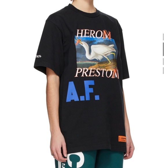 Heron Preston black A.F. Special edition tshirt - Picture 3 of 5
